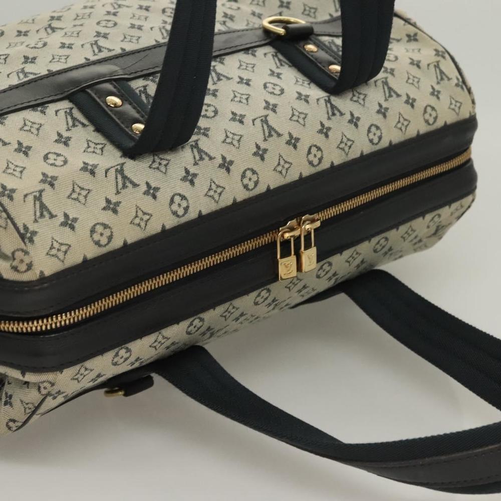 LOUIS VUITTON Monogram Mini Josephine GM Hand Bag Blue M92211 LV Auth BA3402 - Picture 6 of 16